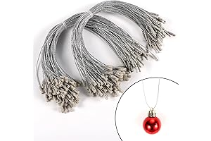 200pcs Silver Ornament Hanging Strings for Christmas Decoration