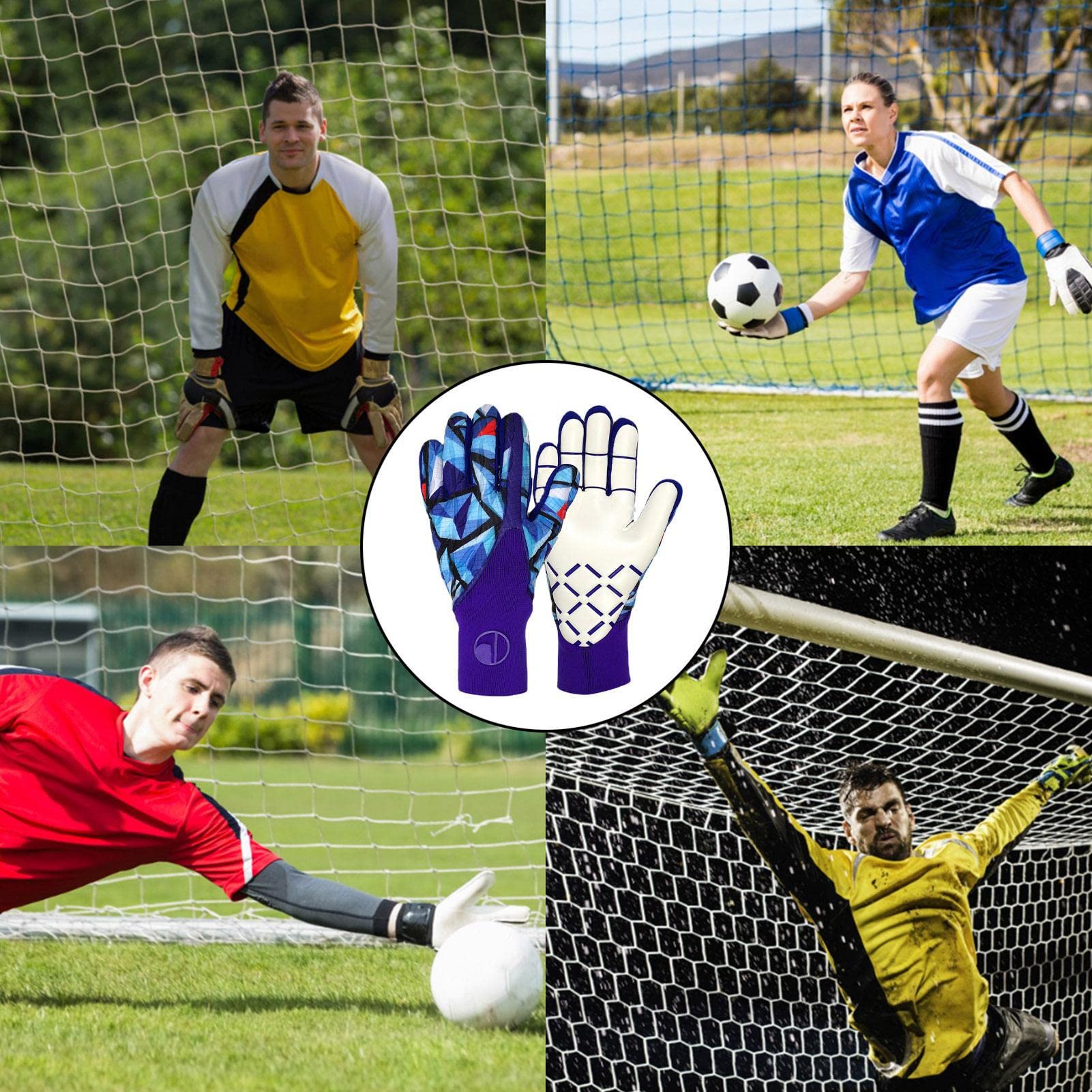 ZORQ Guanti da portiere | Guanti da calcio – Guanti da portiere in lattice resistente, comodi e ad alte prestazioni, per giocare a tutto tondo