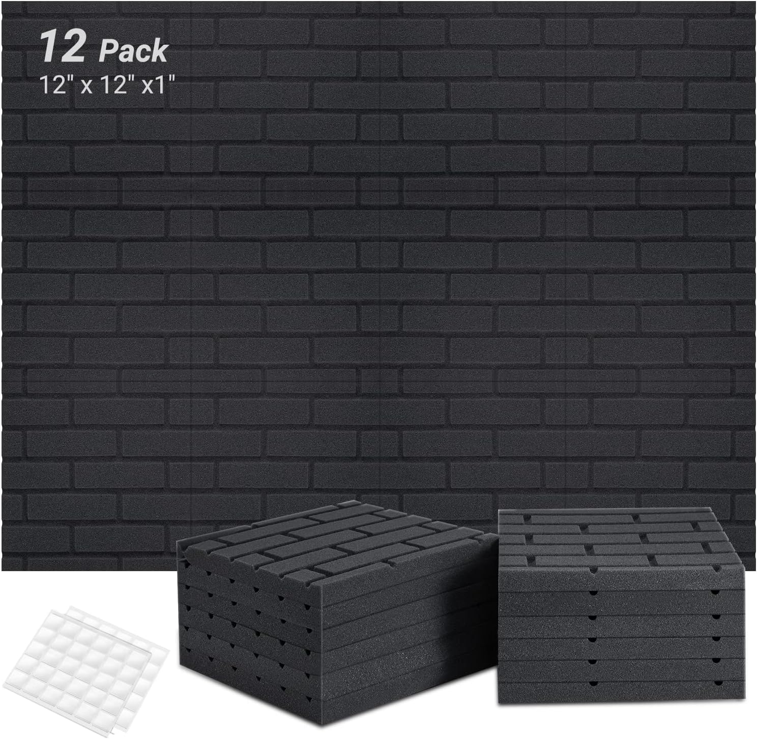 Topnaca 12Pack Sound Proof Foam PanelsAcoustic Panels 12