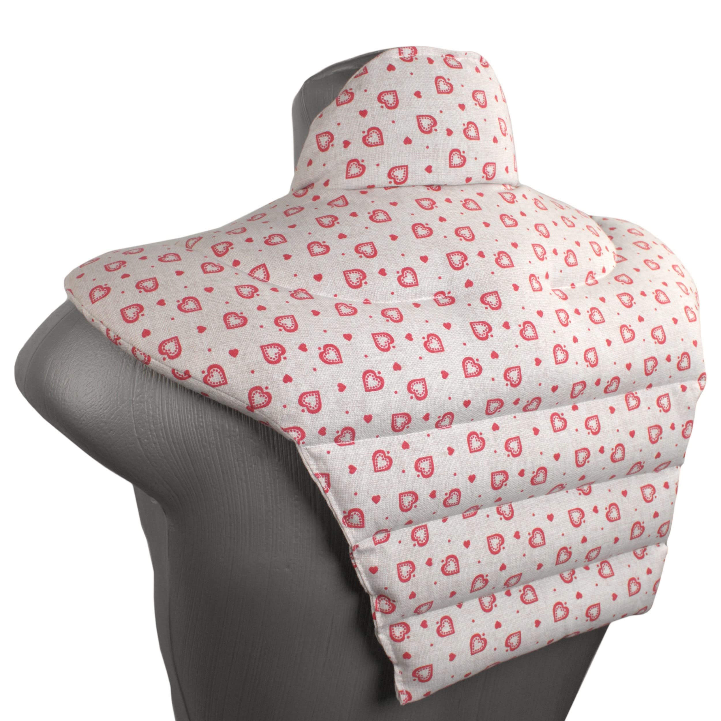 Cuscino per il collo con forma a U per l'area cervicale - Collo + Spalle + Schiena - Cuscino con noccioli di ciliegia - Cuscino termico - Cuscino per il collo - amore campestre