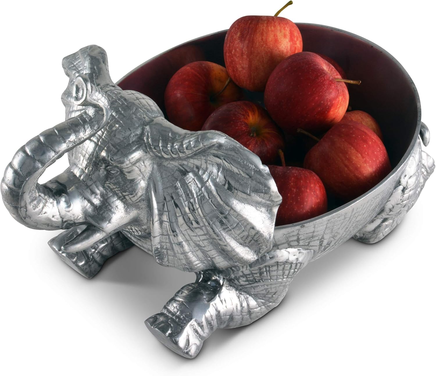 Blасk Frіdау 🔥 Arthur Court Designs Aluminum Figural Elephant Serving Fruit Bowl 10 inch Diameter x 15 inch Tall