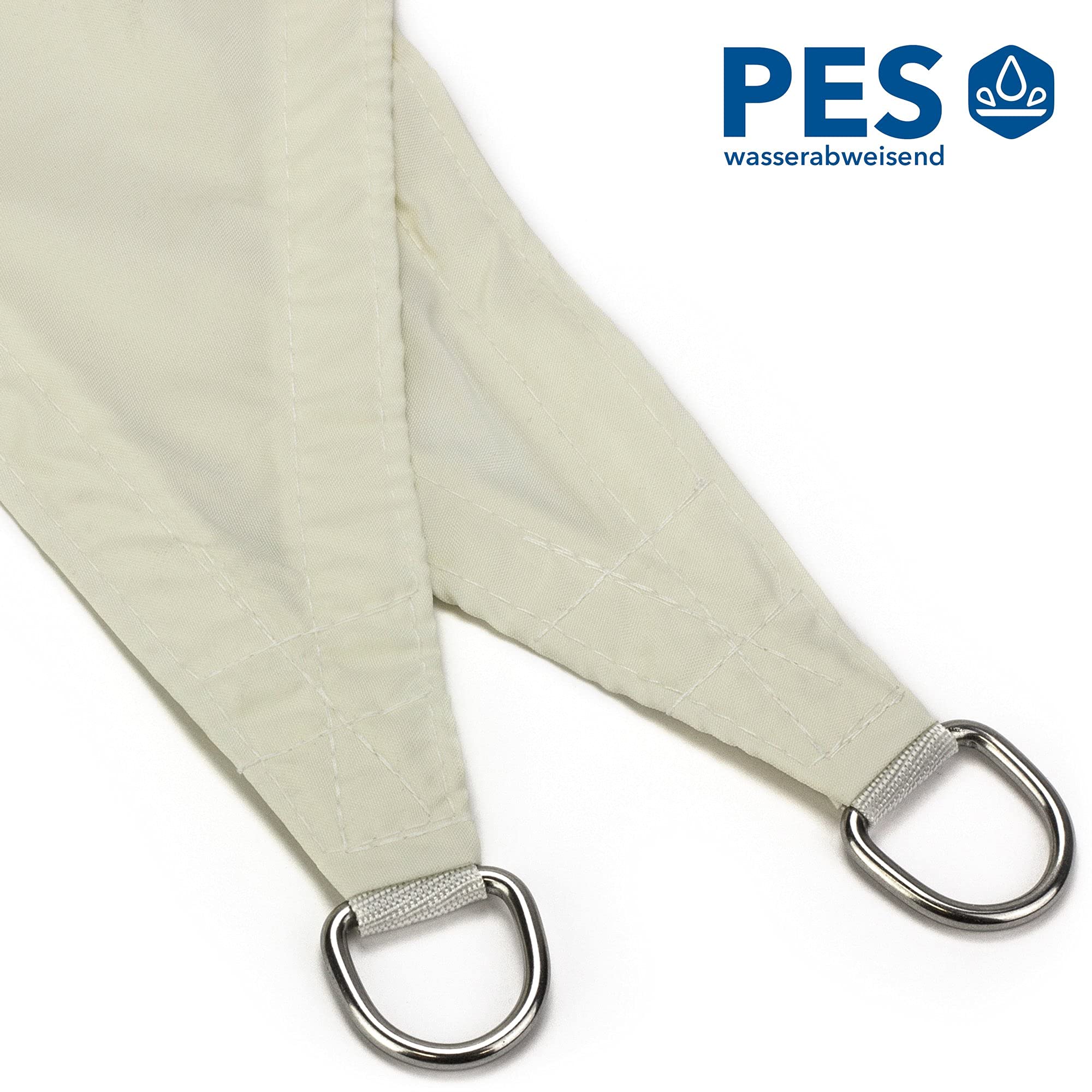 Tenda da Sole per Esterno Impermeabile Quadrata 3 x 3 m Vela Parasole con Occhielli per Giardino Piscina Balcone
