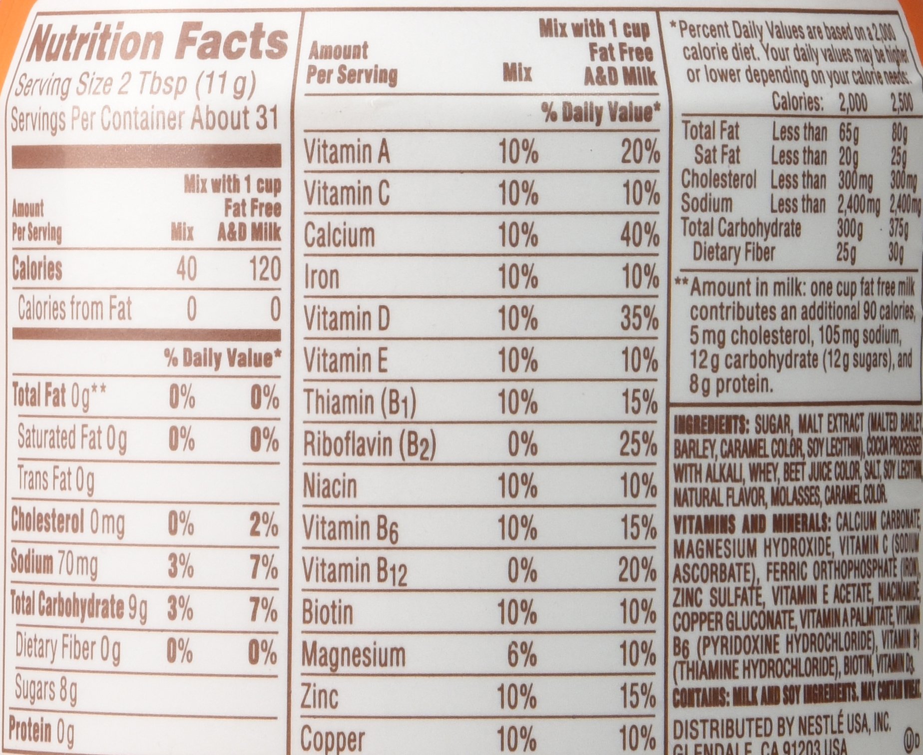 Ovaltine, Chocolate Malt Drink Mix (2 Pack) Buy Online in United Arab