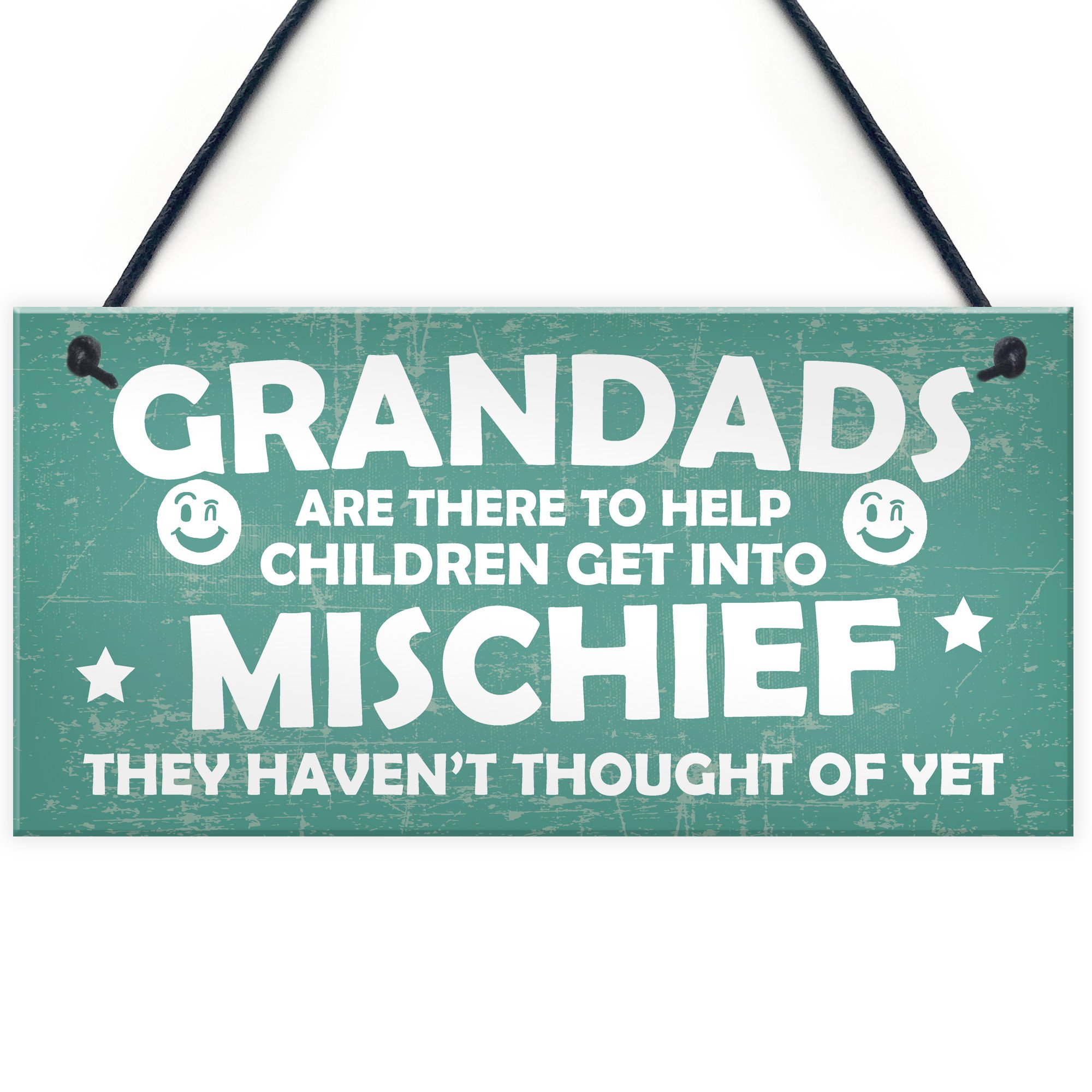 RED OCEAN Funny Sign Grandad Birthday Gift Hanging Wall Plaque Man Cave Shed Sign