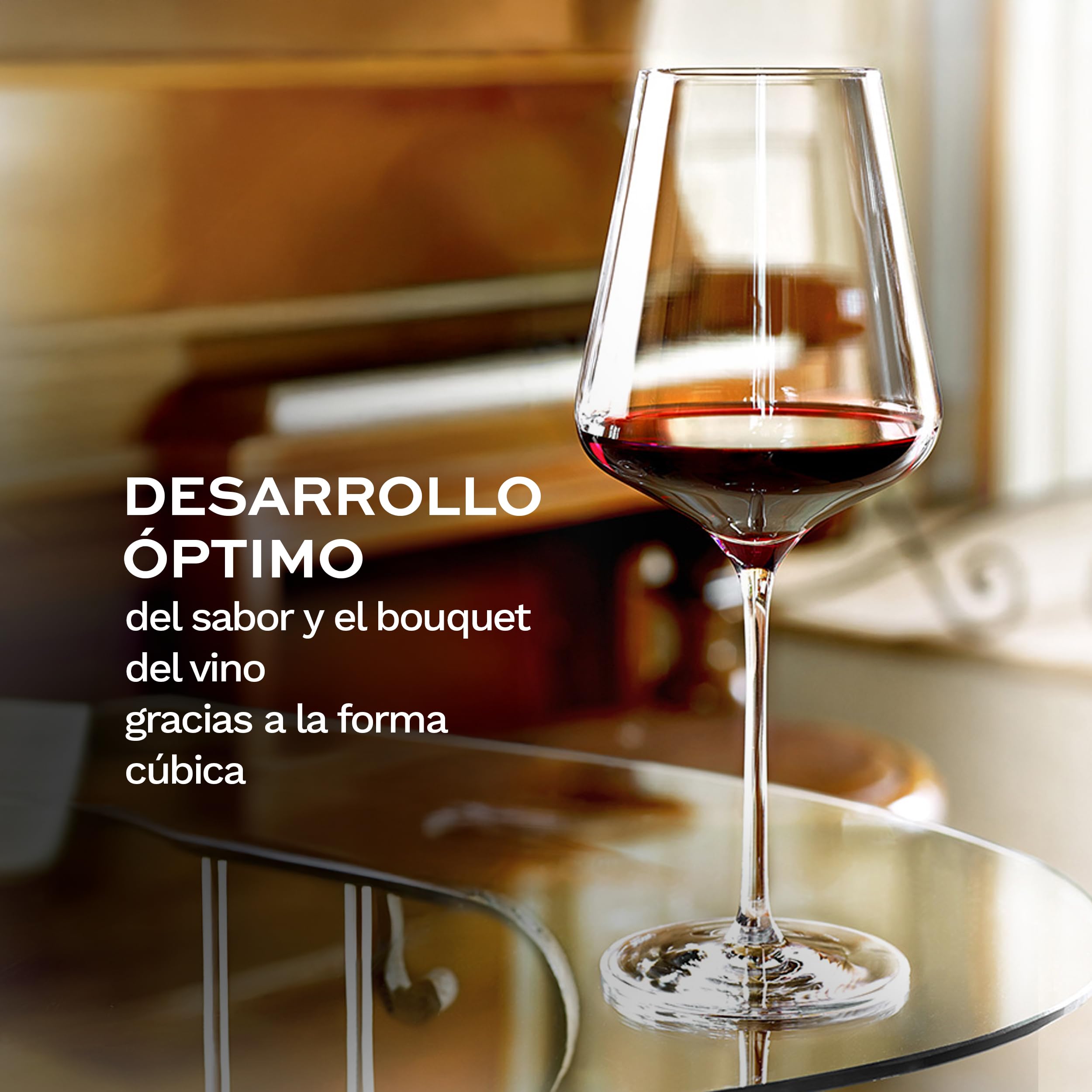 Stölzle Lausitz Copas de Bordeaux Quatrophil Set de 6, 645 ml – Elegantes Copas de Vino Tinto Ideales para Bordeaux – Aptas para Lavavajillas y Resistentes a Golpes