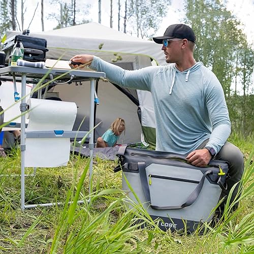 Miniatura 2 de CORE Insulated Leak Proof Soft Coolers for Camping, Outdoor, Lunch, Travel, Picnic, Beach Accessories 12 Can 20 Can 30 Can 36 Can Small & Large