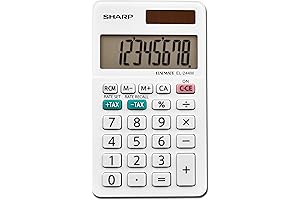 Sharp EL-244WB - A Compact and Practical Companion for Everyday Calculations