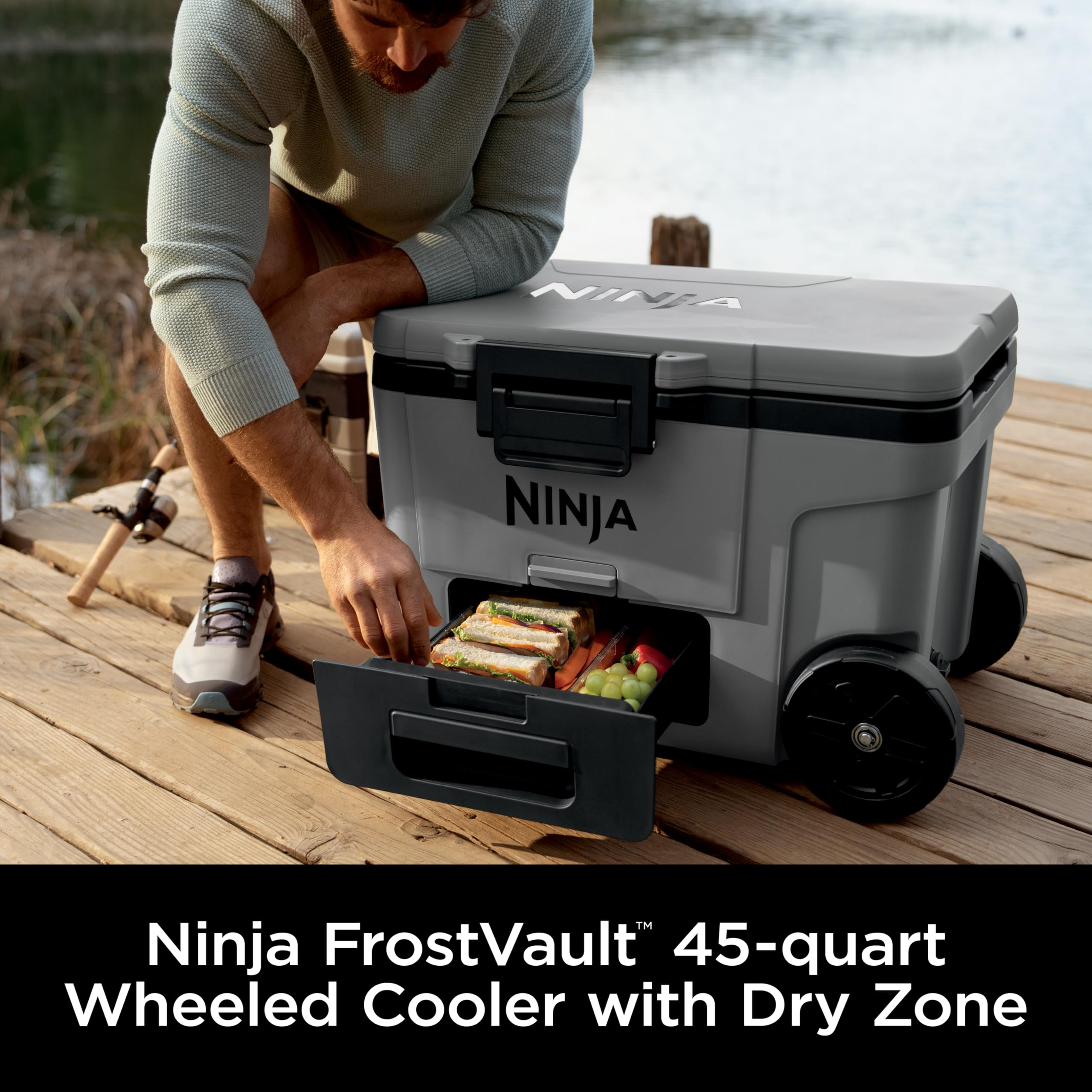 Ninja | Cooler | FrostVault 45QT Cooler with Wheels | Insulated