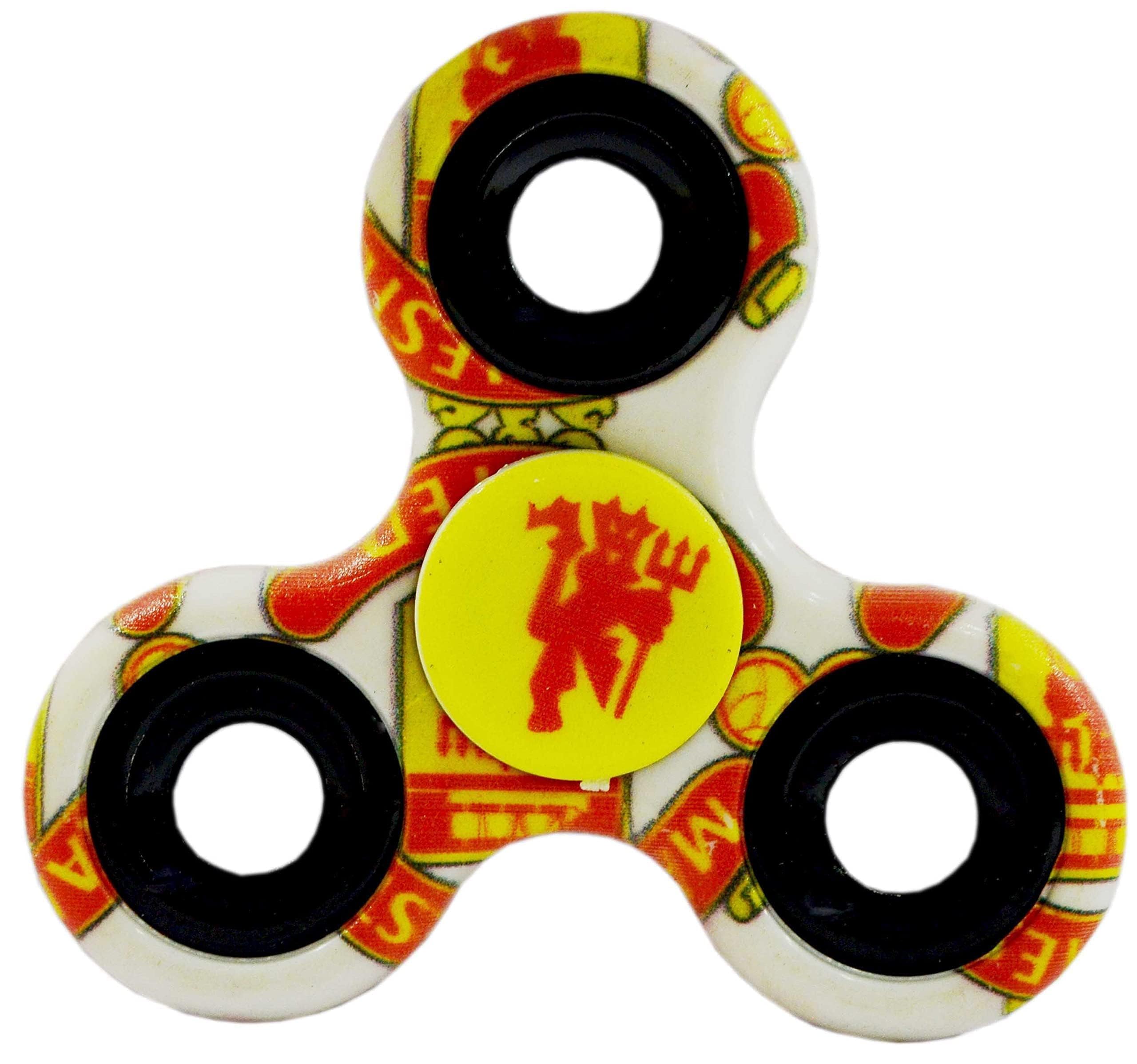 Premsons® Hand Spinner Desk Toy - High Speed Smooth Finger Spin Sensory Fidget Stress Relief Game Play for Kids & Adults - Birthday Party Gift - Single Bearing - Football-MU