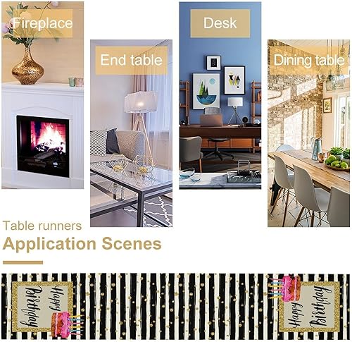 Vista 226 de Camino de mesa de chef de cocina, camino de mesa de chef grueso, decoración de granja, decoración de chef para la cocina, decoración de cocina