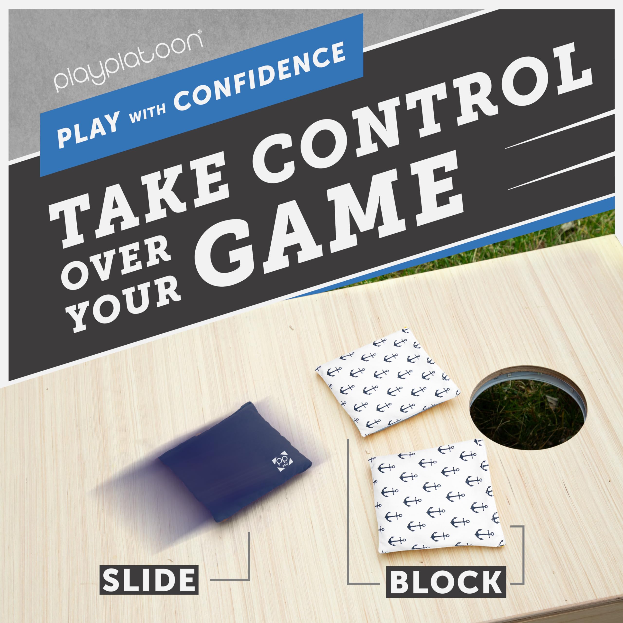 Bolsas de Cornhole de Tela de Pato Resistentes a la Intemperie, Juego de 8 Bolsas de Frijoles para Jugar con Cornhole, tamaño y Peso Regulares