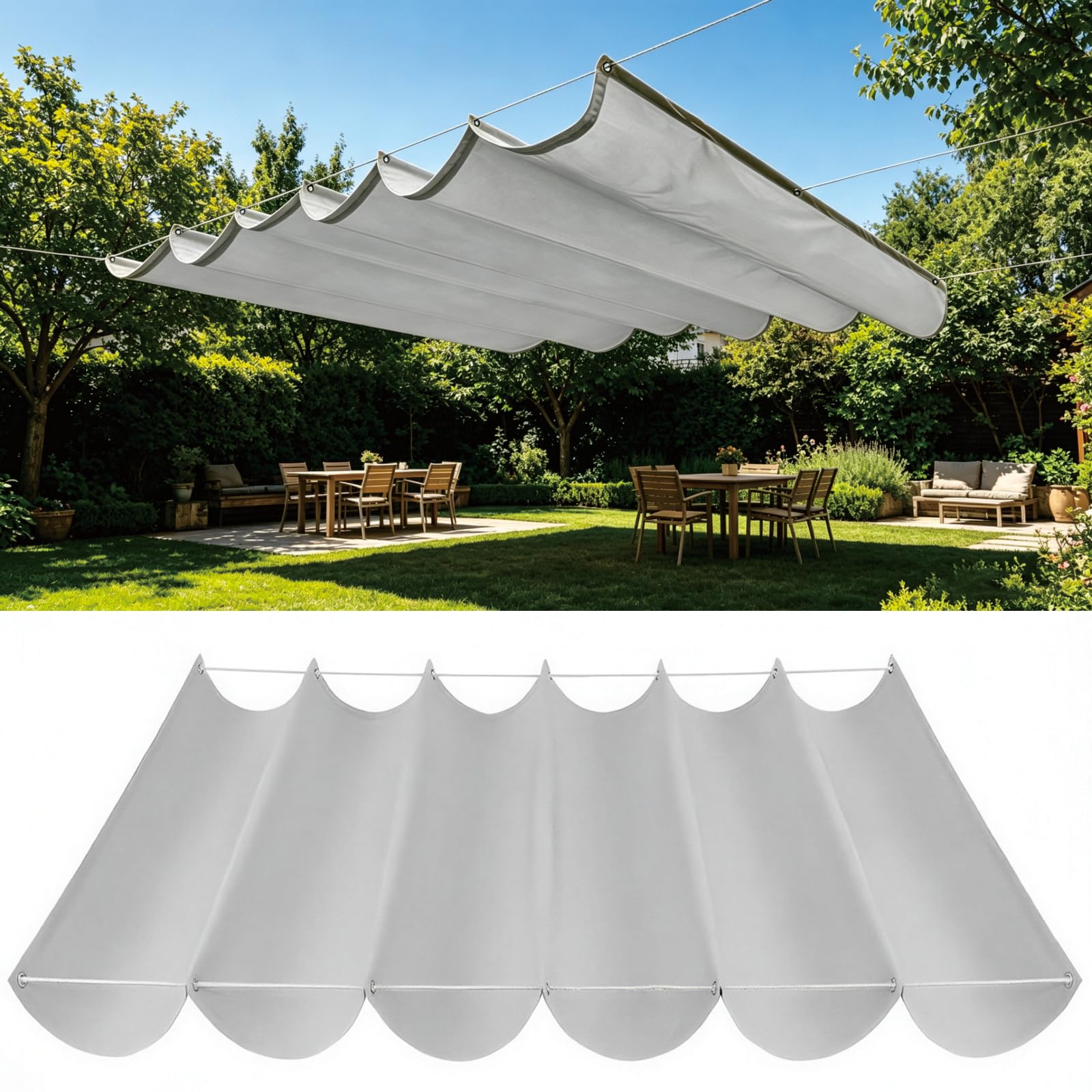 Voile d'ombrage anti-UV et pluie : protégez votre terrasse du soleil et des averses