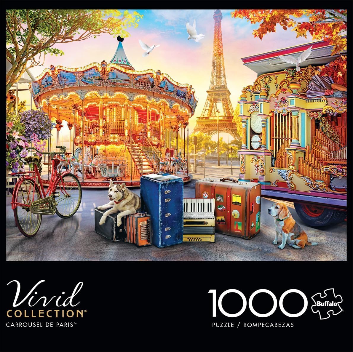 Buffalo Games - Carrousel de Paris - 1000 Piece Jigsaw Puzzle, Multicolor - Image 3