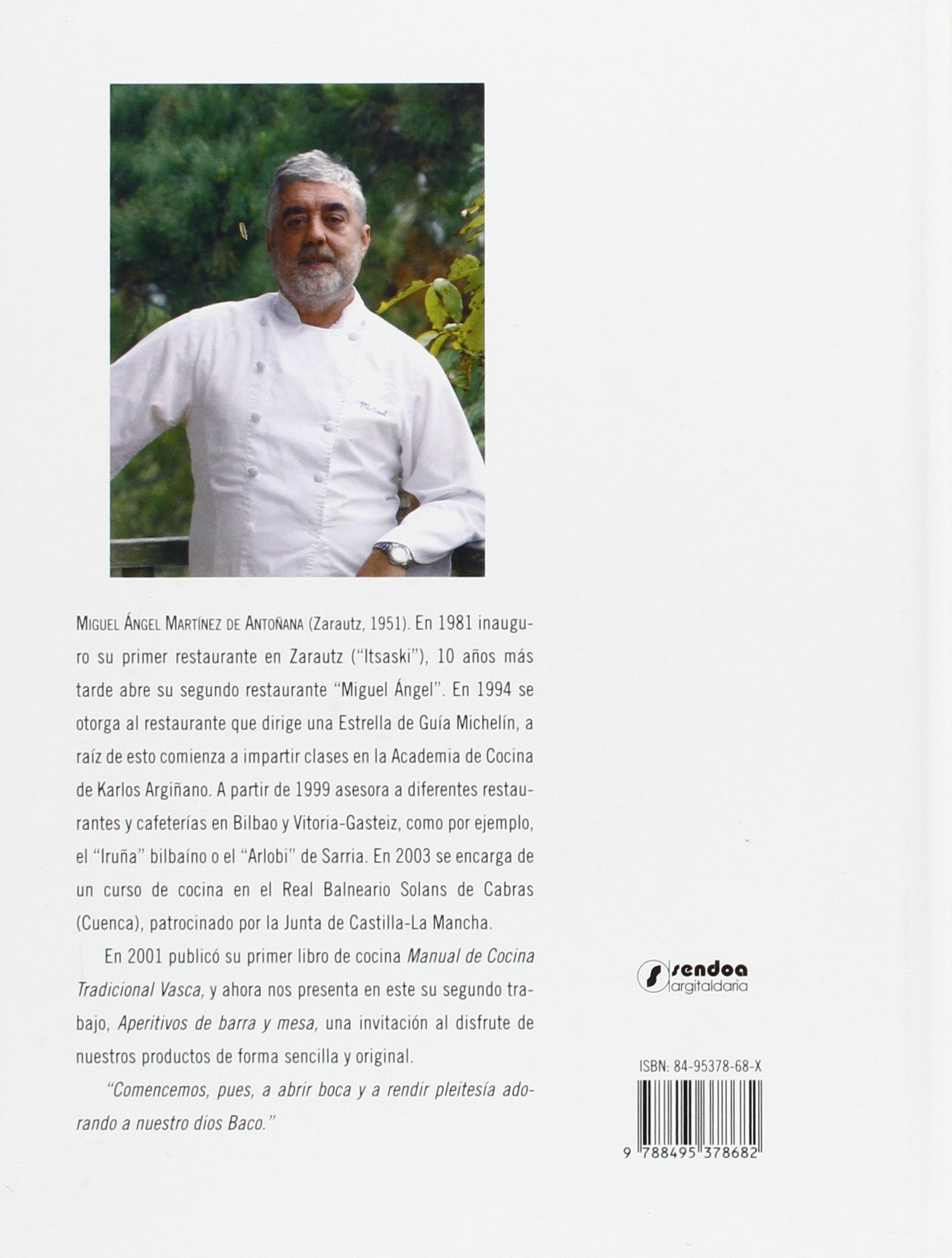 Aperitivos de barra y Mesa