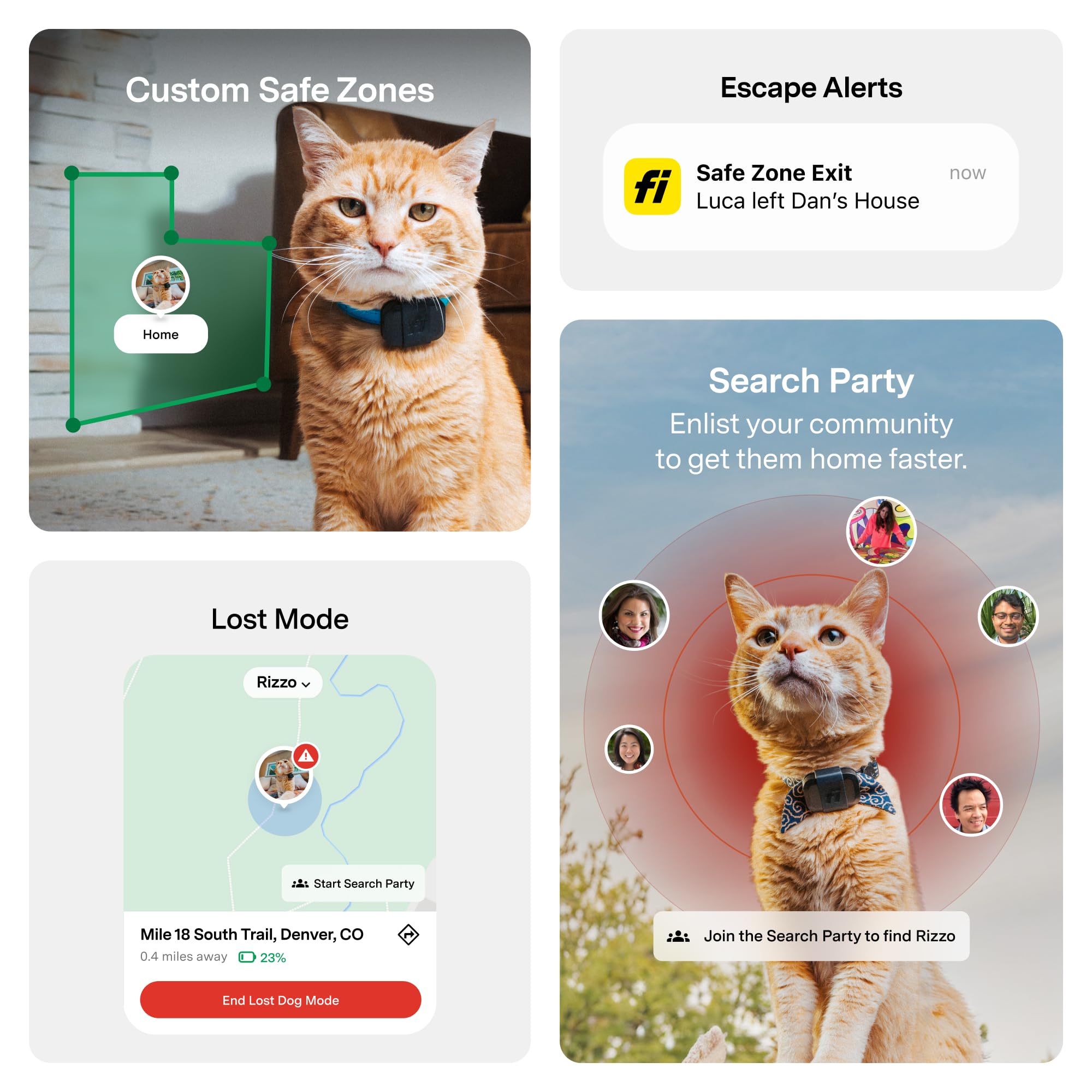 Fi Mini GPS Tracker for Cats — Lightweight Collar Attachment, Virtual Fences, Escape Alerts, Step & Health Tracking, Waterproof Cat Tracker — 12-Month Membership Included - image 4