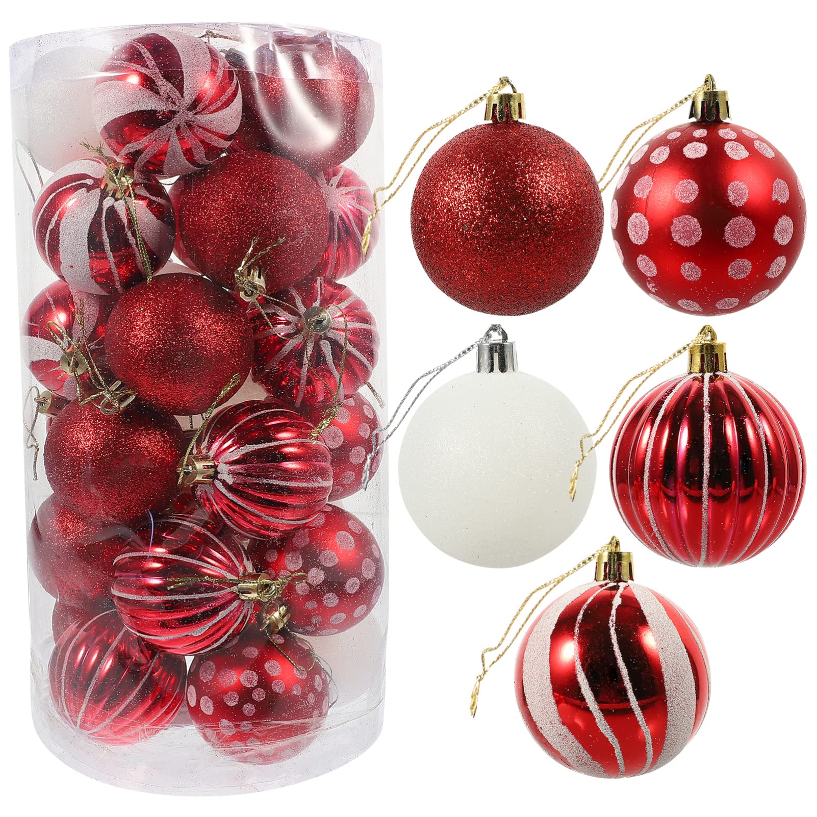 30 Piezas Bolas de Navidad Pintadas Adornos de Bolas de Navidad Bolas de Navidad Adornos de Bolas de Árbol de Navidad Adornos de Bolas de Árbol de Navidad Decoraciones de Árboles de Bolas de