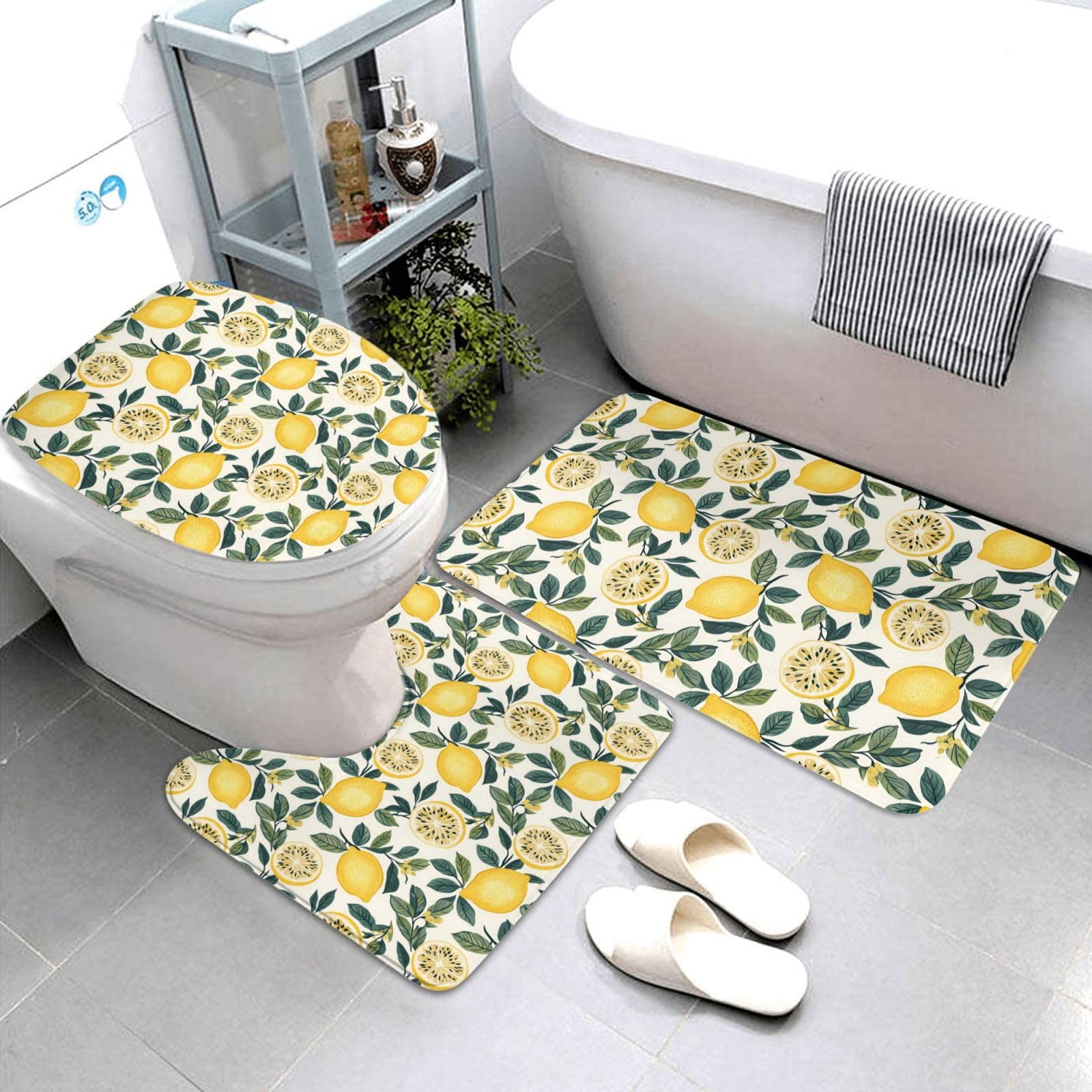 Tapis de salle de bain antidérapant et absorbant contre les glissades