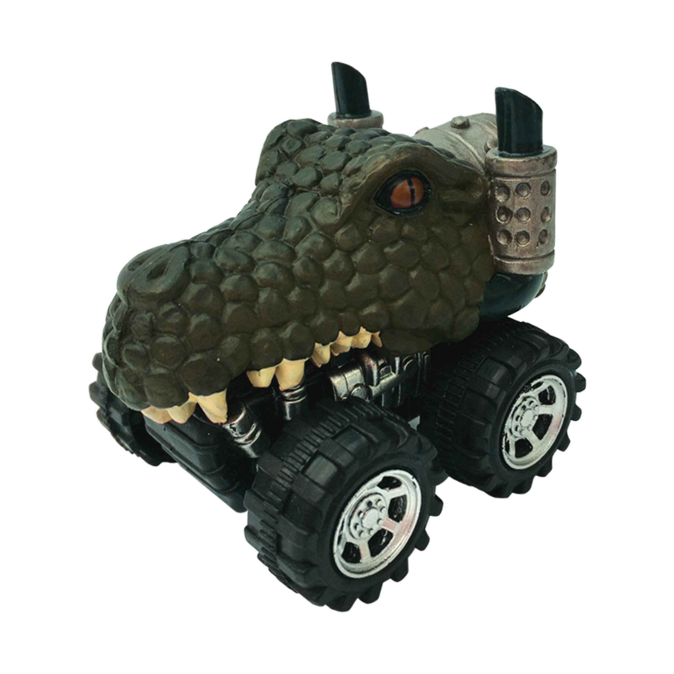 Delux Base Wild Zoomies - Crocodile from Friction powered toy monster trucks with cool animal riders, great Crocodile toys for boys and girls