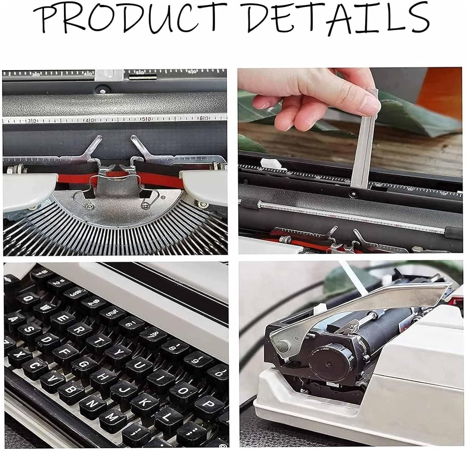 Old-Fashioned Traditional Portable Manual Typewriter,Typable Full Metal Body Typewriter,Retro typewriters,for Notes Or Letters Or Creative Writing