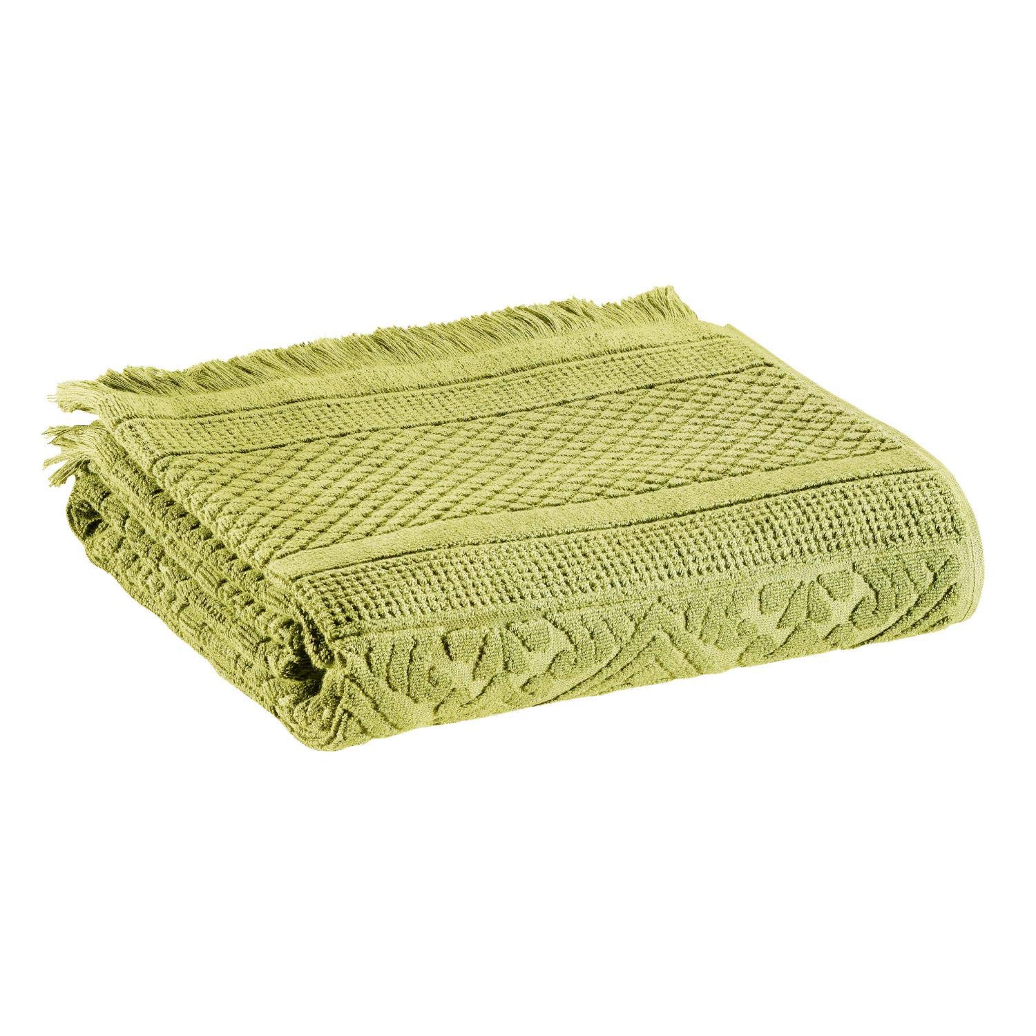 Serviette de toilette Zoe Matcha de 50x100 cm, toalla de lavabo monocolor