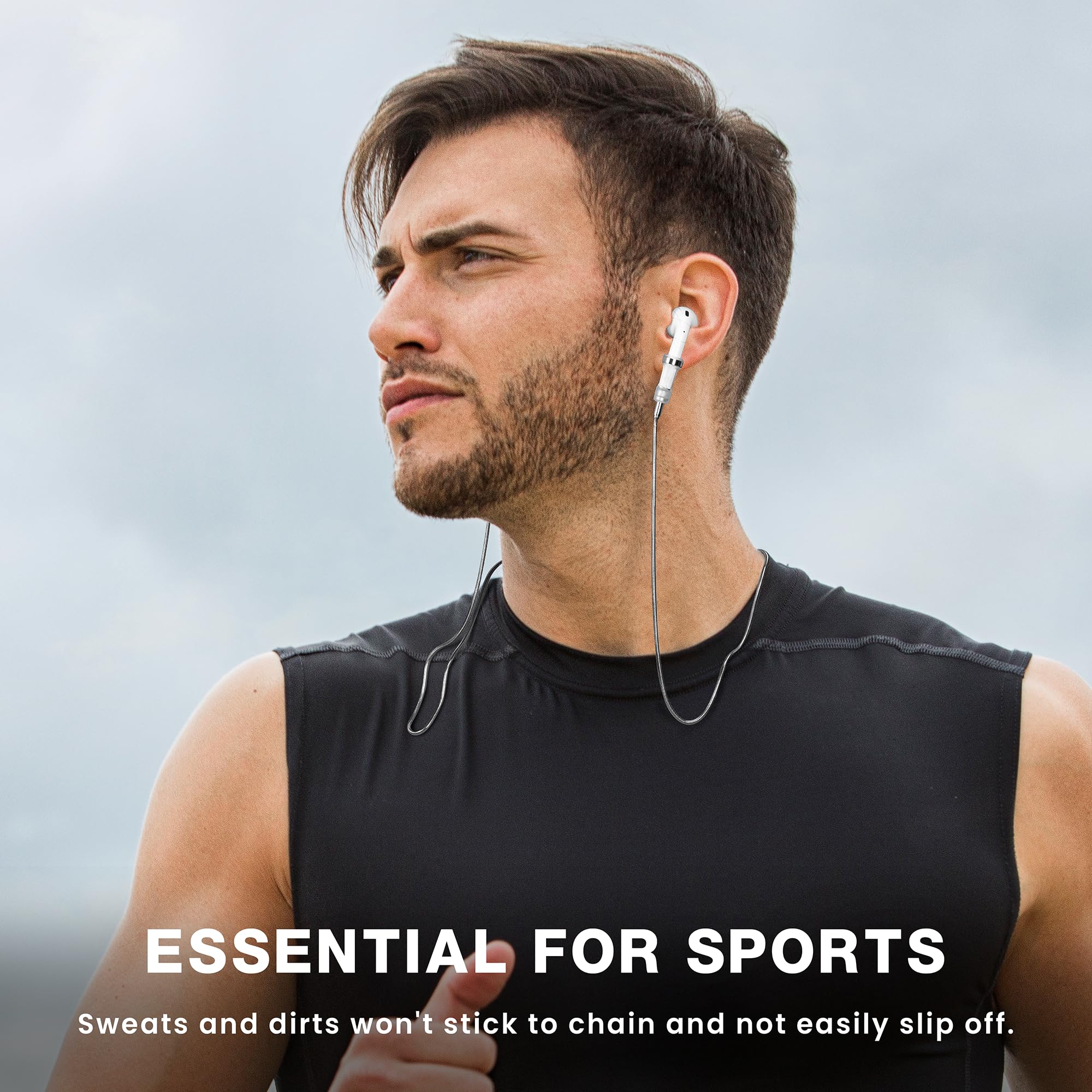 Cinghia da collo anti-smarrimento per Airpods O Oro/Argento
