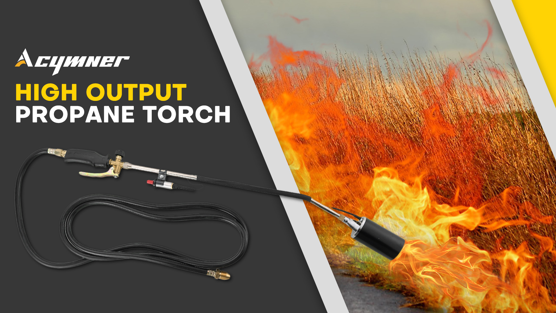 Asphalt Heating Torch ETOOLAB Propane Weed Torch Kit - 1,800,000 BTU ...