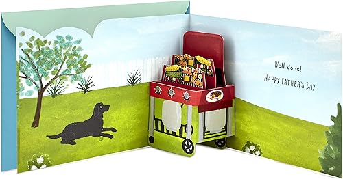 Hallmark Paper Wonder Pop Up - Tarjeta de felicitación para el día del padre., Pop Up, Barbacoa