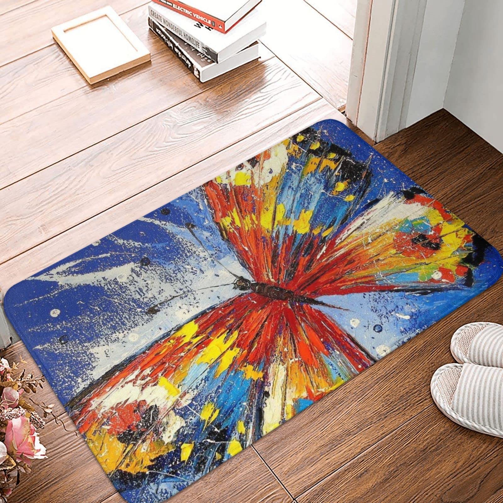 Tapis de bienvenue papillon Halloween l'esprit de fête dès votre porte