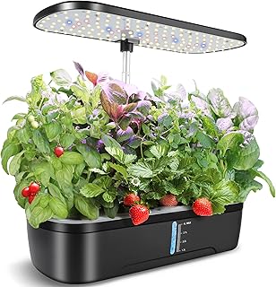 Рекламное объявление - Система выращивания гидропоники на 12 стручков, набор для сада с травами, регулируемая высота в помещении, с автоматическим таймером, 20 Вт, л.