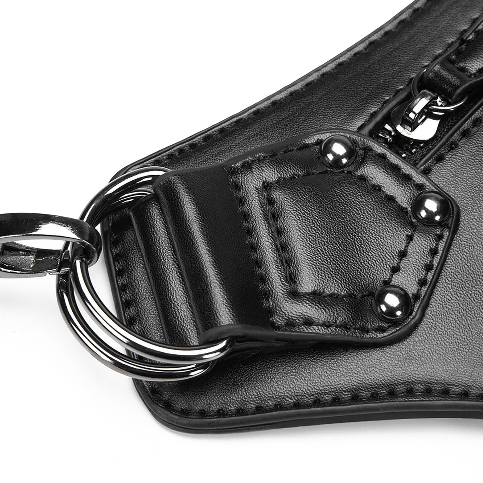 Renesansowa torba na pasek, renesansowa torba na pasek | Torba talię nogę | PU Skórzana nogawkę Steampunk Etui,Wodoodporna z paskiem nogę Retro Punk Gothic saszetka do p