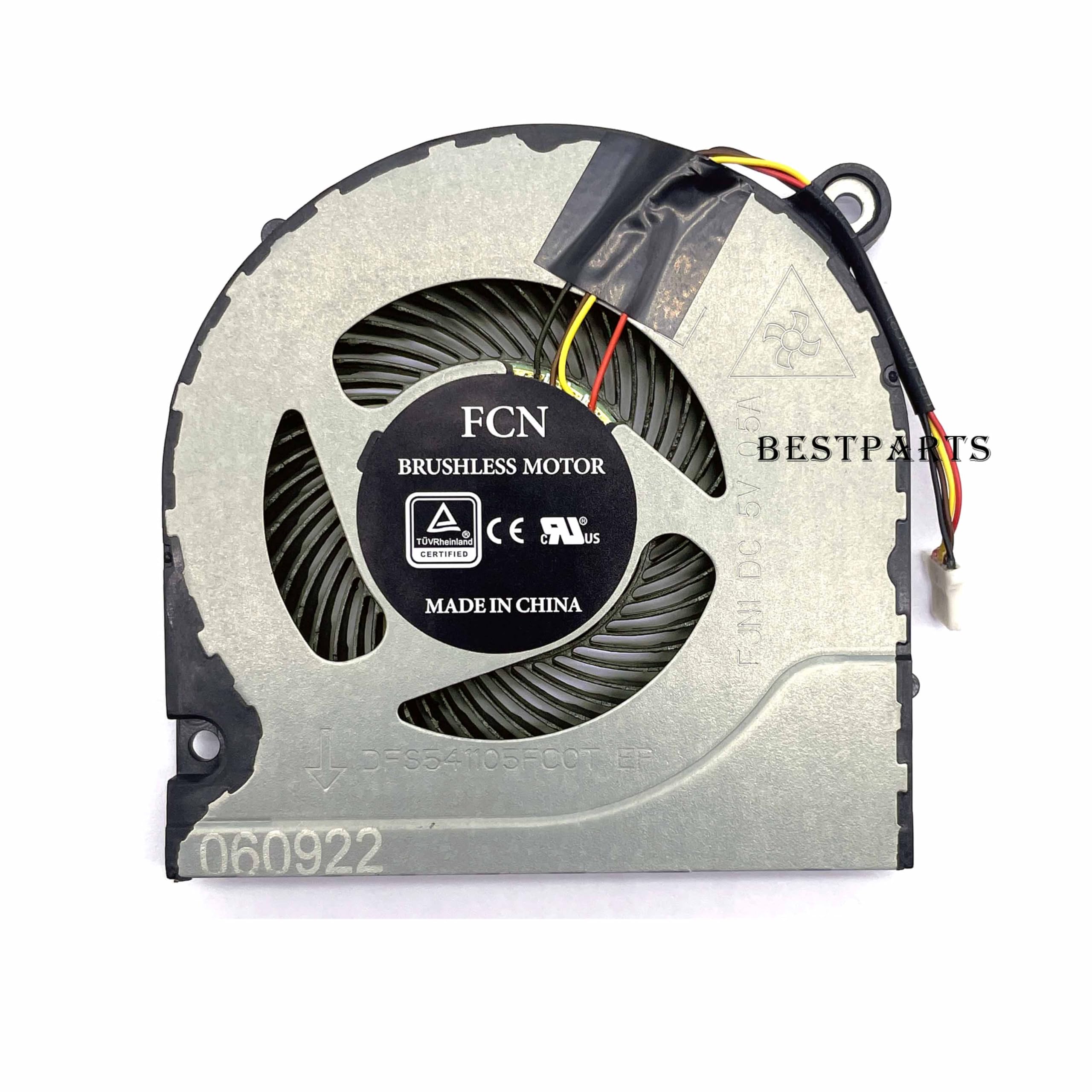 BestParts Nouveau ventilateur CPU + GPU de remplacement pour ordinateur portable de jeu ACER Nitro 5 (AN515-51) 15,6", P/N : DFS541105FC0T FJN1, ventilateur 5V (lot de 2)