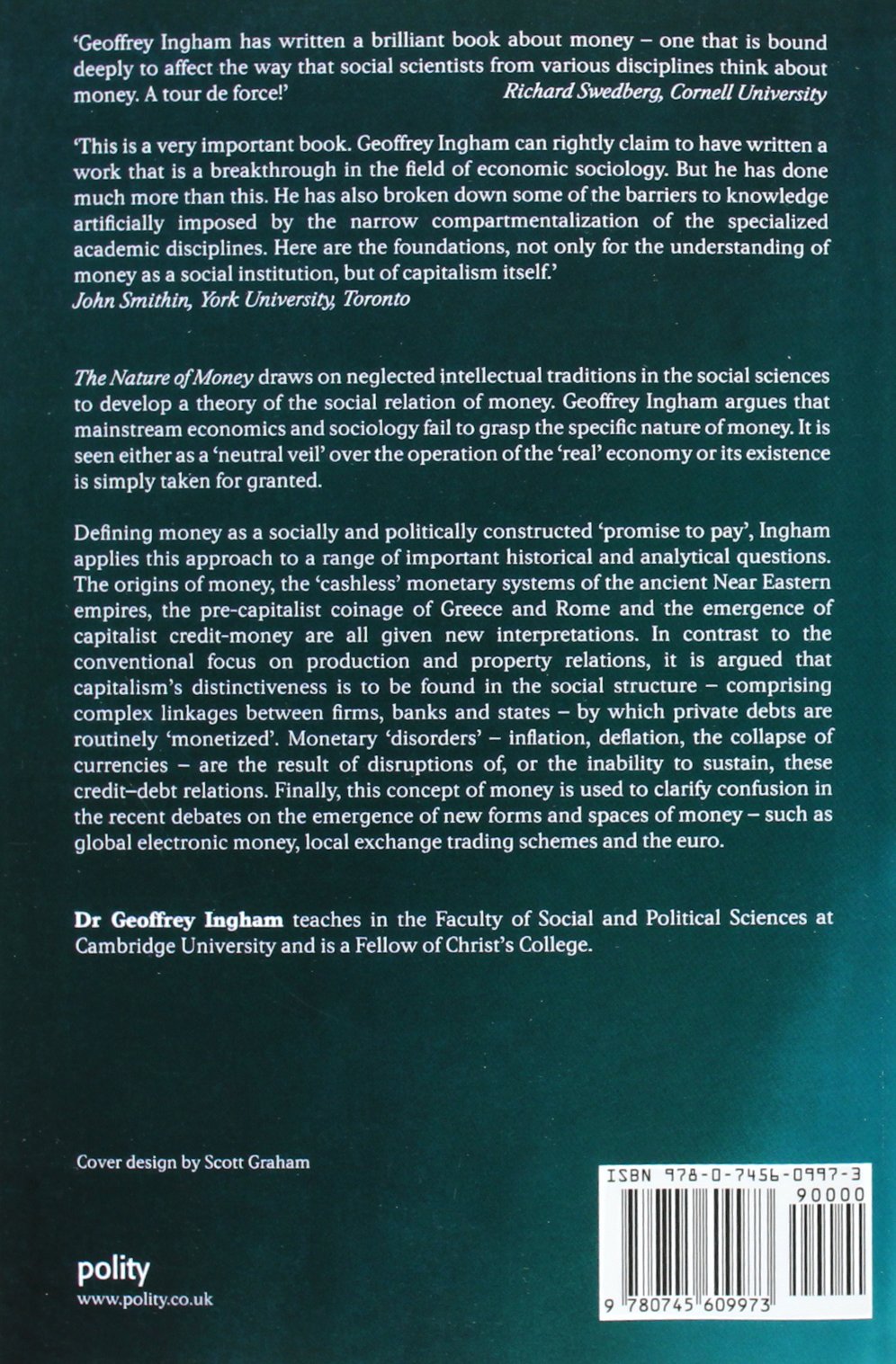 The Nature of Money: New Directions in Political Economy