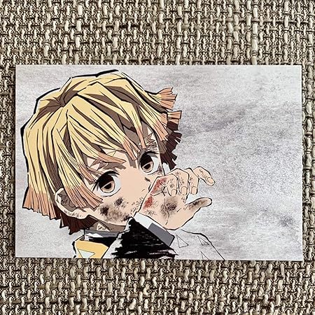 Amazon 鬼滅の刃 全集中展 限定 幕間画 アイキャッチ ポストカード 陸 1枚のみ 我妻善逸 ポストカード 絵柄付はがき 文房具 オフィス用品