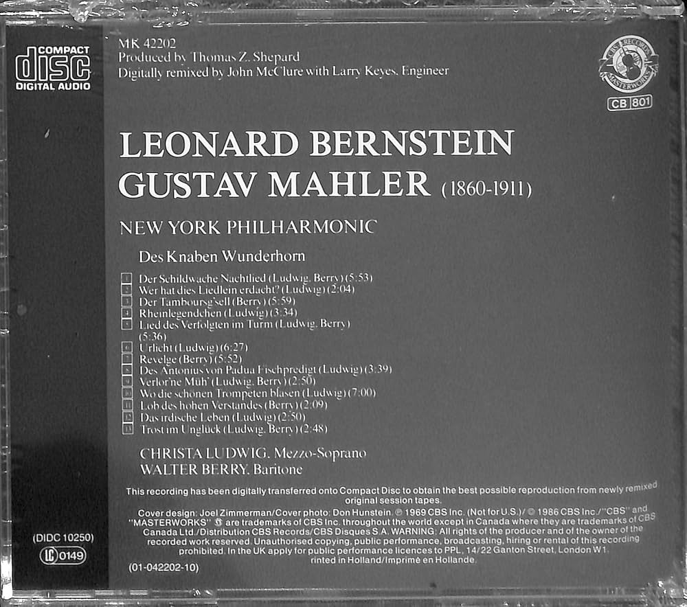 その他 Mahler;Des Knaben Wunderhor [CD] Wyn Morris - Mahler: Des Knaben Wunderhorn - Amazon.com Music