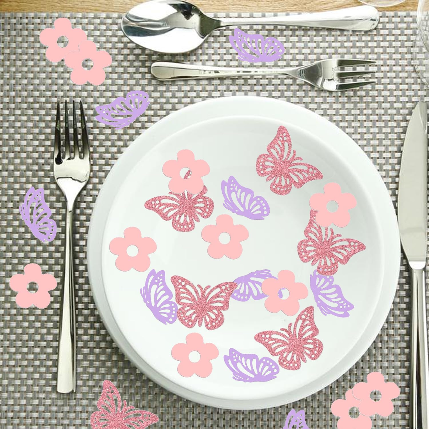 Lot De 100 Confettis Papillon -Décoration D'anniversaire