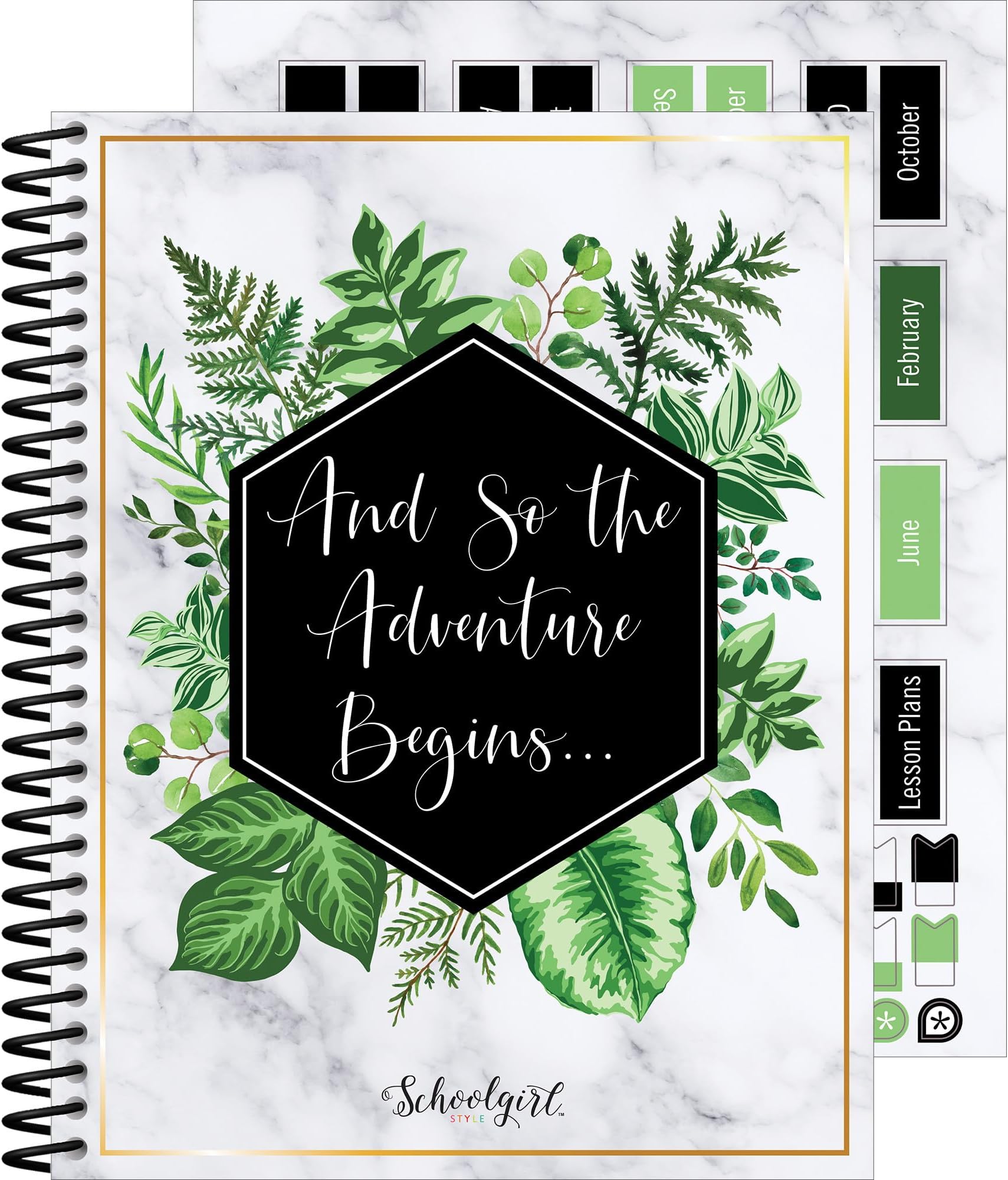 Simply Boho Greenery Teacher Planner