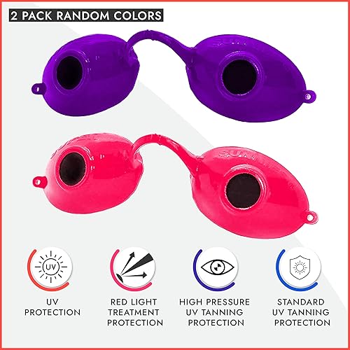 Miniatura 2 de Super Sunnies Gafas de bronceado con protección UV para los ojos que cumplen con la FDA, 2 pares en colores aleatorios