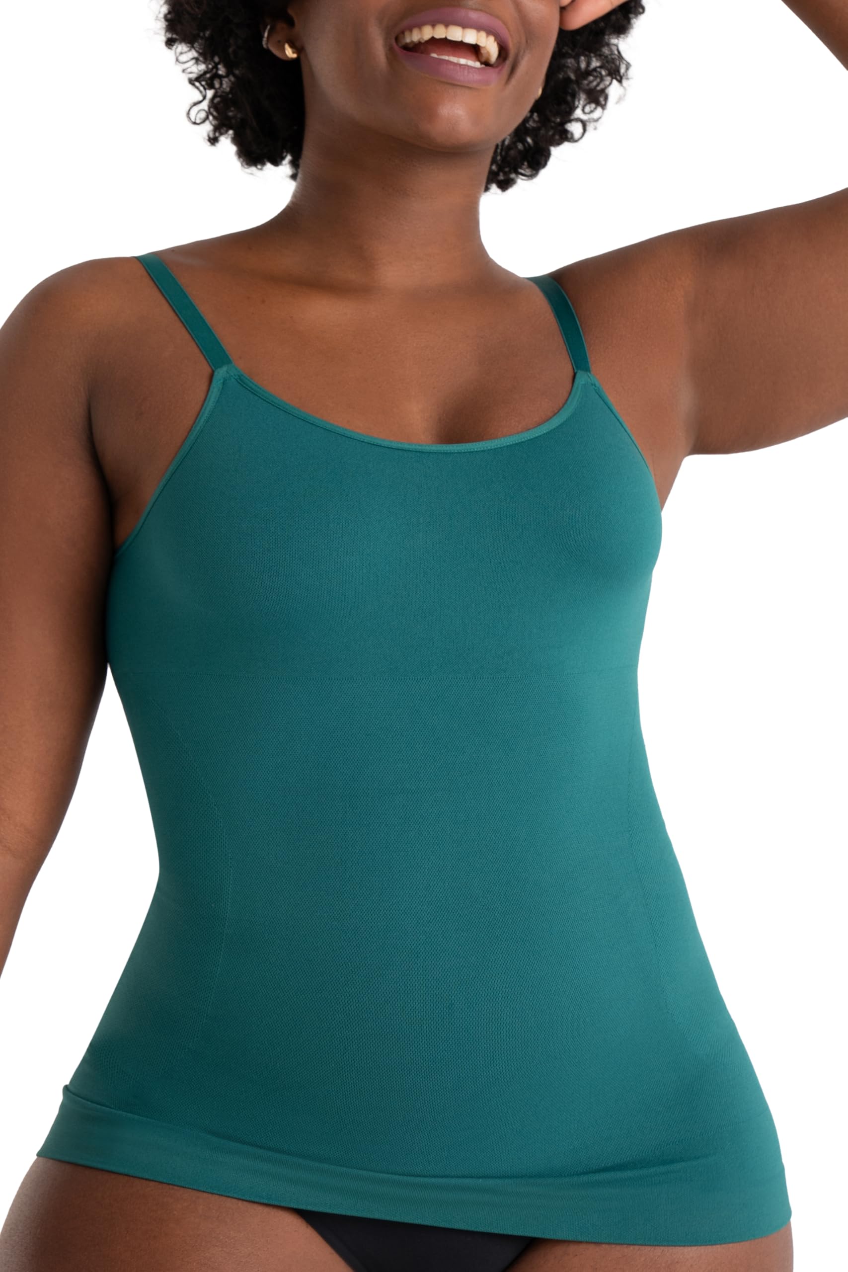 Womens Tops - Scoop Neck Cami - Tank Top for Women, Camisole for Women, Tummy Control Shapewear