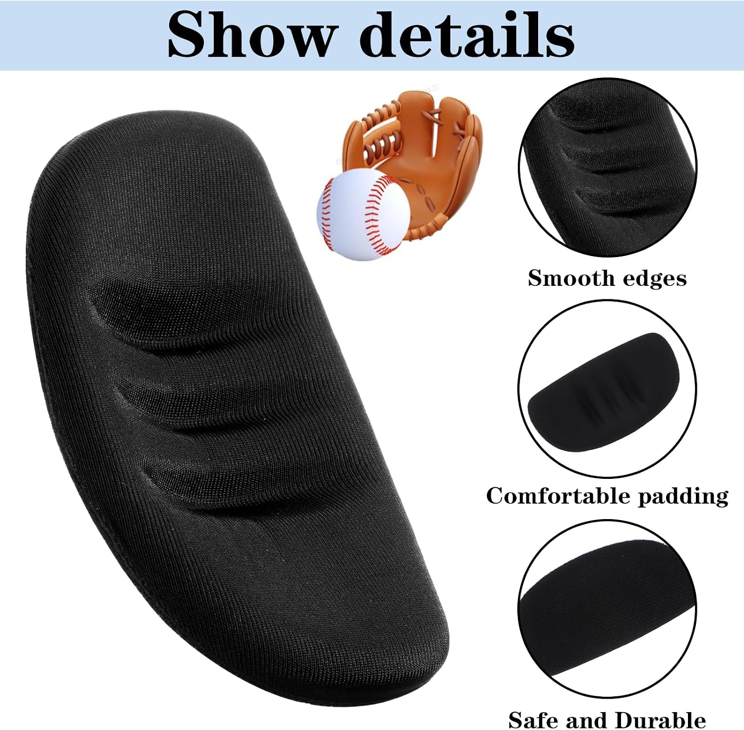 2PCS Softball Fielder's Face Mask Chin Cups