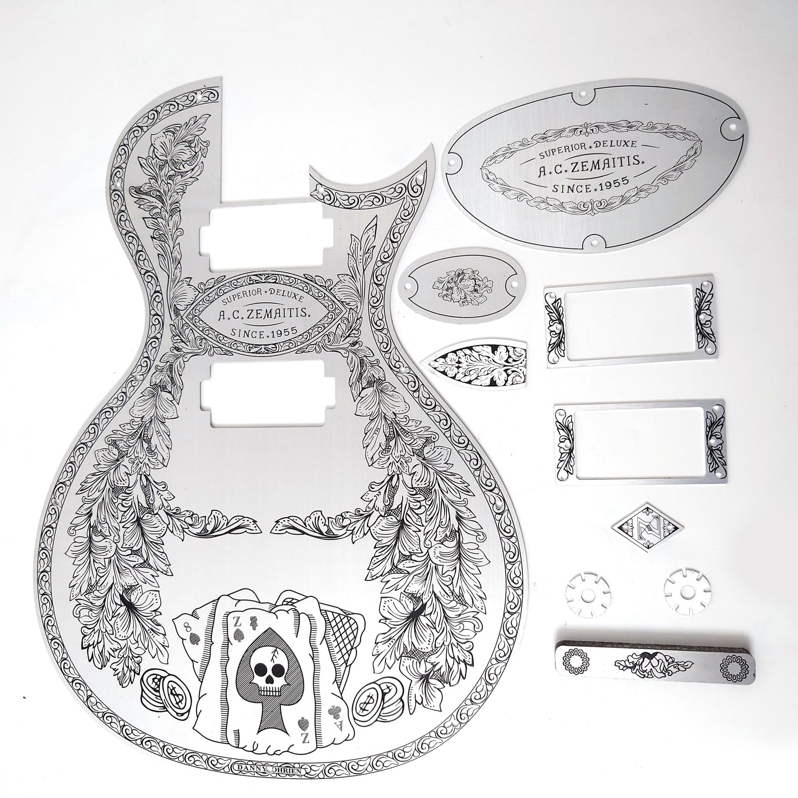 Amazon | Zemaitis Guitars対応の彫刻アルミニウムメタルフロント