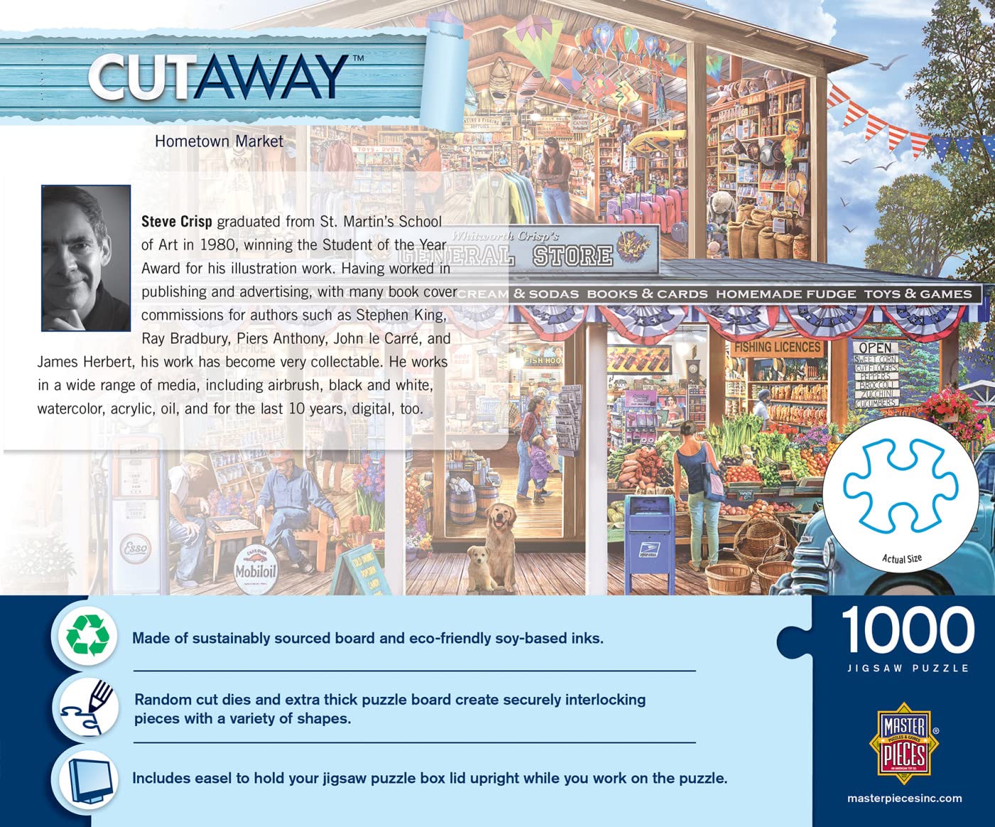 Snapklik.com : MasterPieces 1000 Piece EZ Grip Jigsaw Puzzle For Adults
