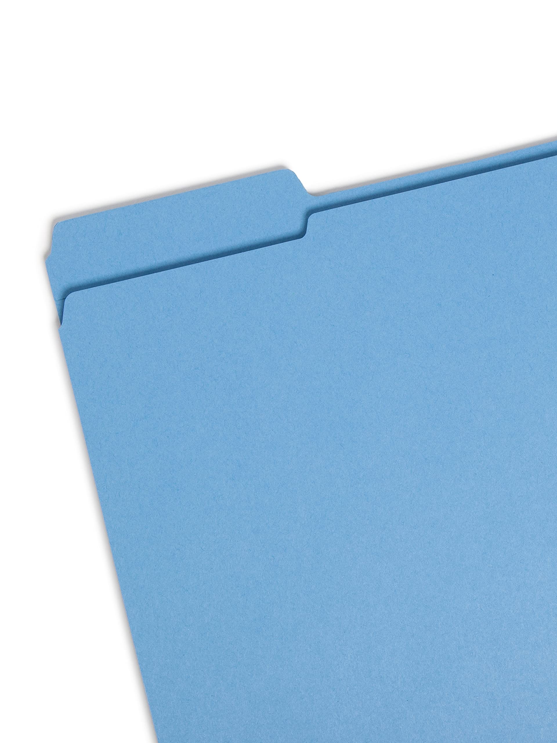 Smead Colored Folders Reinforced Tab Letter Blue Plastica Blu cartella