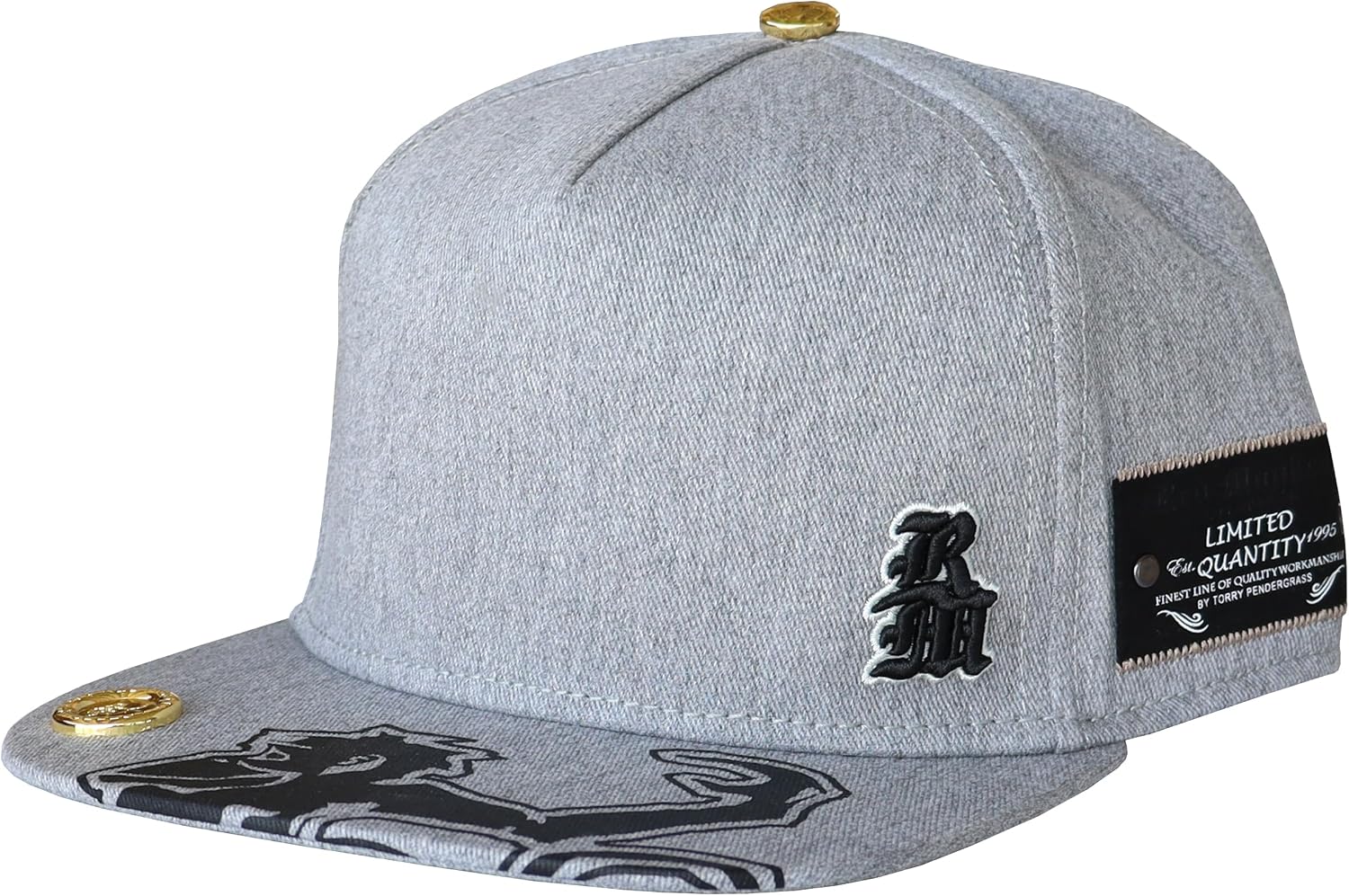 Red Monkey Designs Rising Flat Visor Snapback Limited Edition Hat Cap RM1414 | 2 Colors
