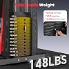 Equipo de gimnasio en casa con torre de pesas de 67 kg, máquina de ejercicios de cuerpo completo para jalón al pecho, press de pecho, extensión de piernas y entrenamiento de fuerza, equipo de fitness multifuncional 3