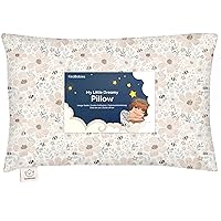 Vista 35 de My Little Dreamy Kids Almohada pequeña de 13 x 18 pulgadas con funda de algodón orgánico, suave y transpirable, lavable a máquina, para niños