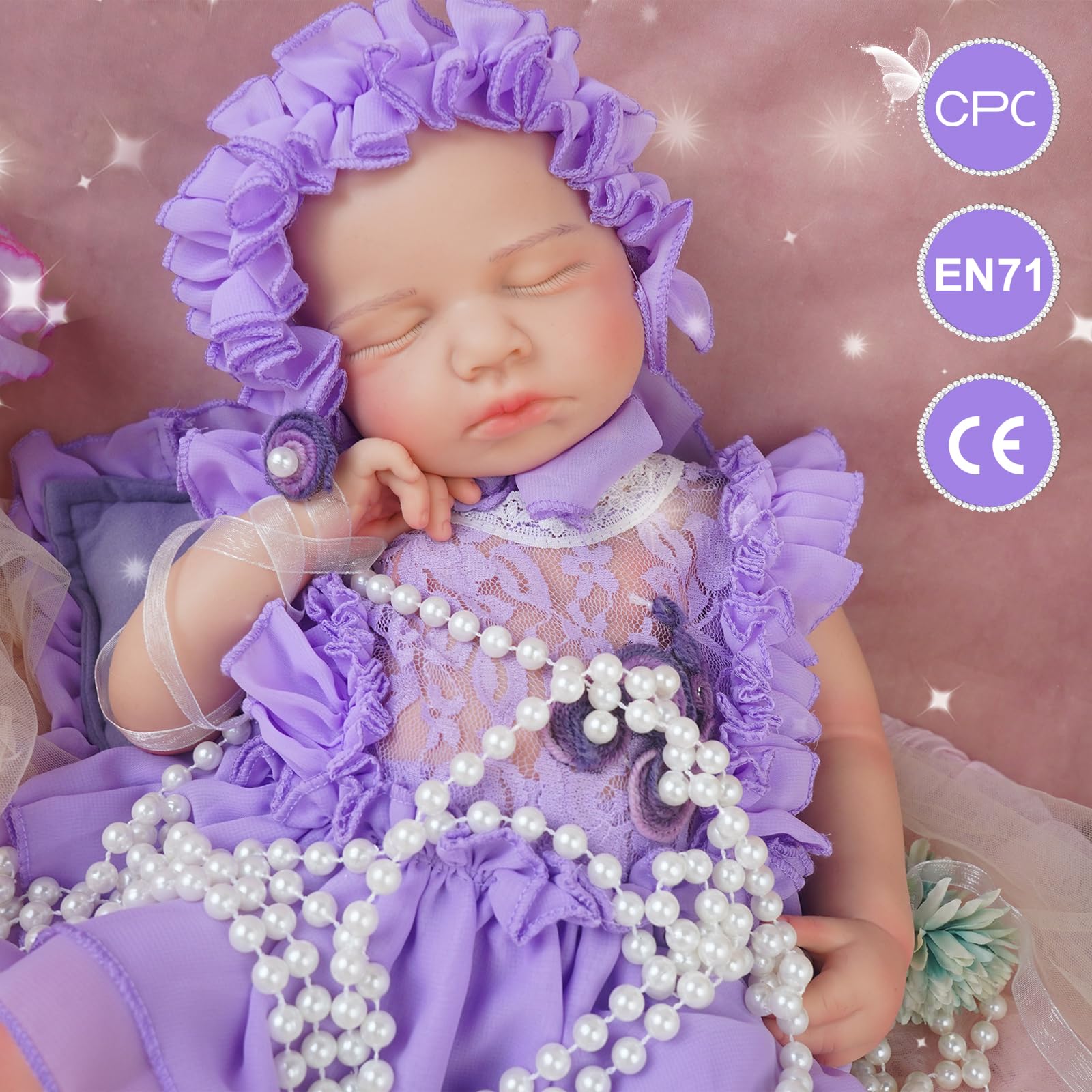 Całe ciało Reborn Baby Śpiąca lalka Doll
