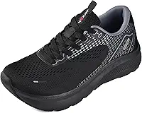 Sapatos masculinos com bico largo, suporte de arco, tênis de largura larga para corrida, caminhada, tênis, ortopédico, fascite plantar, treino, com sola grossa acolchoada zero drop