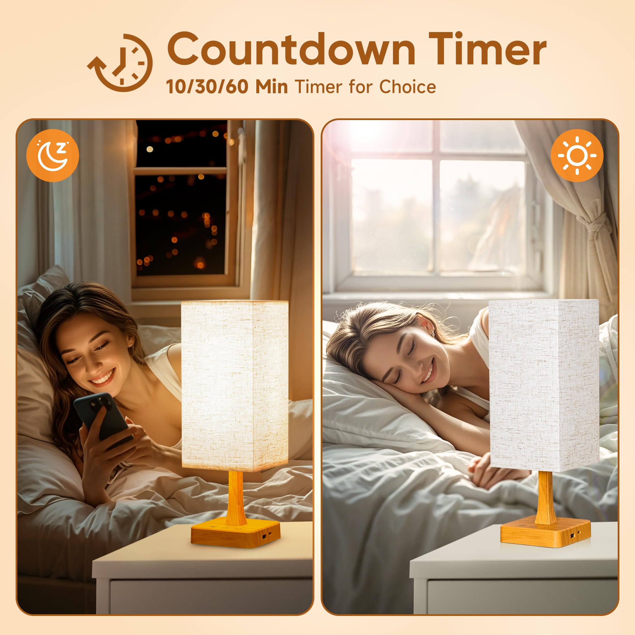 Tageslichtlampe 10000 Lux Lichttherapielampe mit 3 Farbtemperaturen, Dimmer, Fernbedienung, USB-C und USB-A