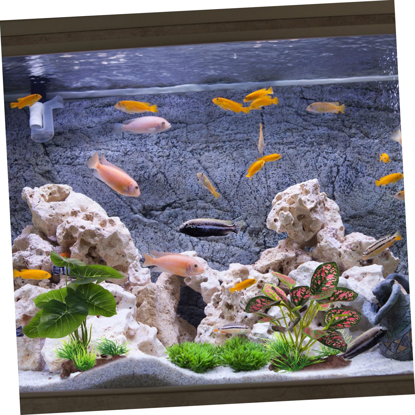 6stücke Künstliche Aquarium Pflanzen Hochwertige Dekoration Für Aquarien Realistische Wasserpflanzen Für Harmonisches Unterwasser-ökosystem Pflegeleicht Und Langlebig