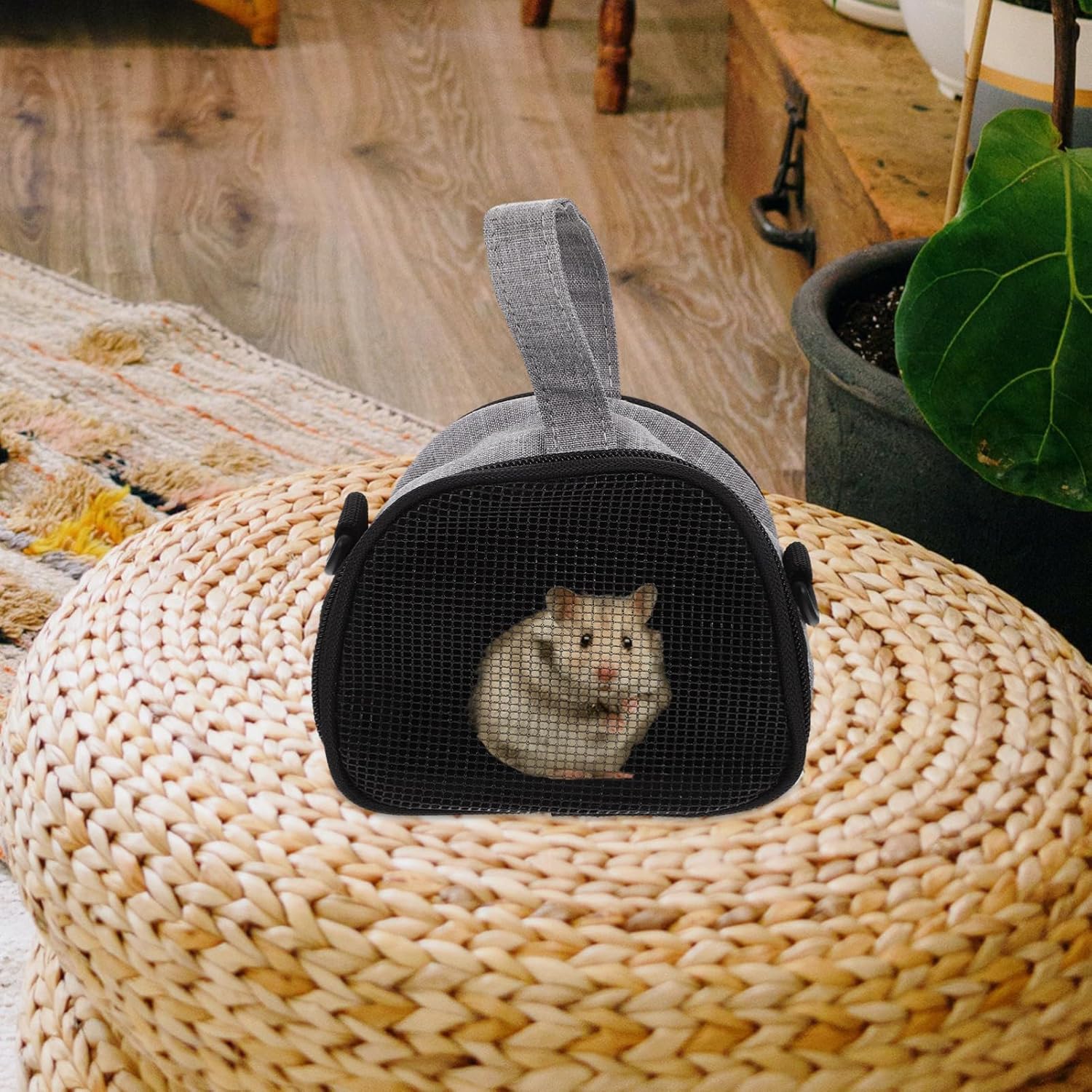 4pcs Portable Bird Carrier Rat Accessory Adjustable Strap Oxford Cloth Hamster Supplies